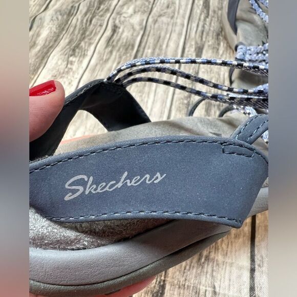 Skechers Reggae Slim Simply Stretch Strappy Sandals Womens 11 - Picture 3 of 7